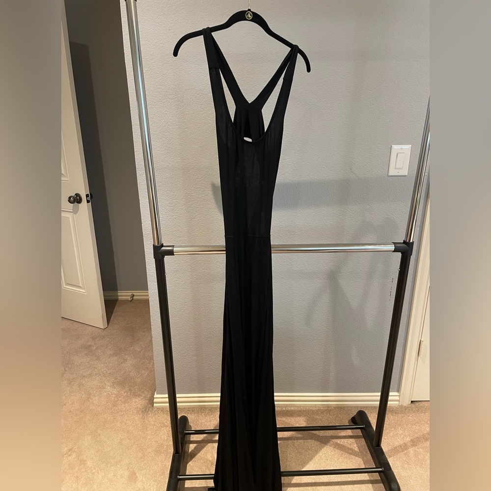 Cross cross back maxi dress